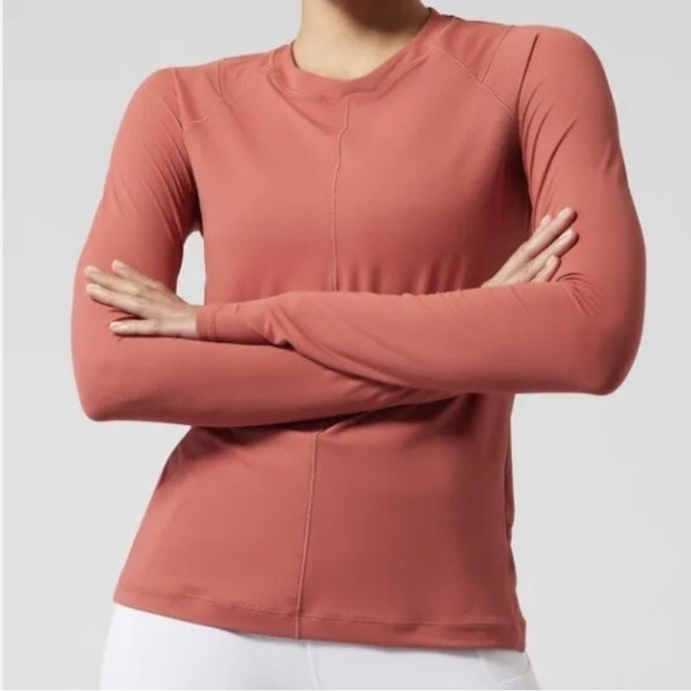 Athleta Sunchaser UPF Dusty Rose Pink Long Sleeve Active Outdoor Top Size XS